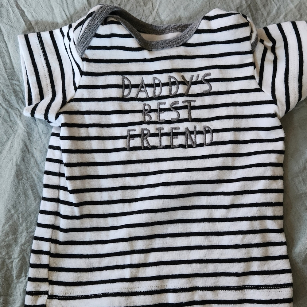 Carter's Baby Striped Short Sleeve Tee 3 Months